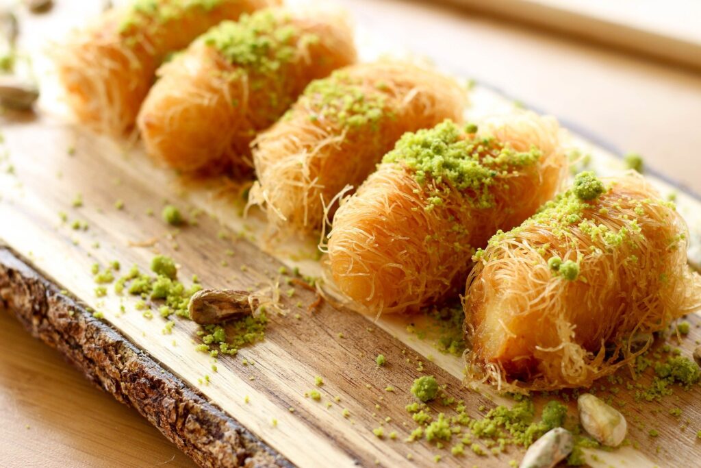 Turkish desserts : Kadayif