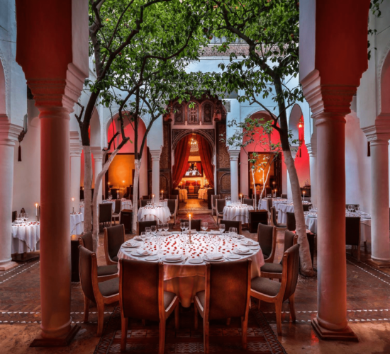 A restaurant in Marrakech
