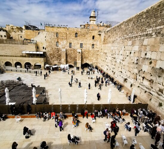 The Western Wall, also known as the Wailing Wall, is the sole remaining part of a wall from the Second Temple of Jerusalem
