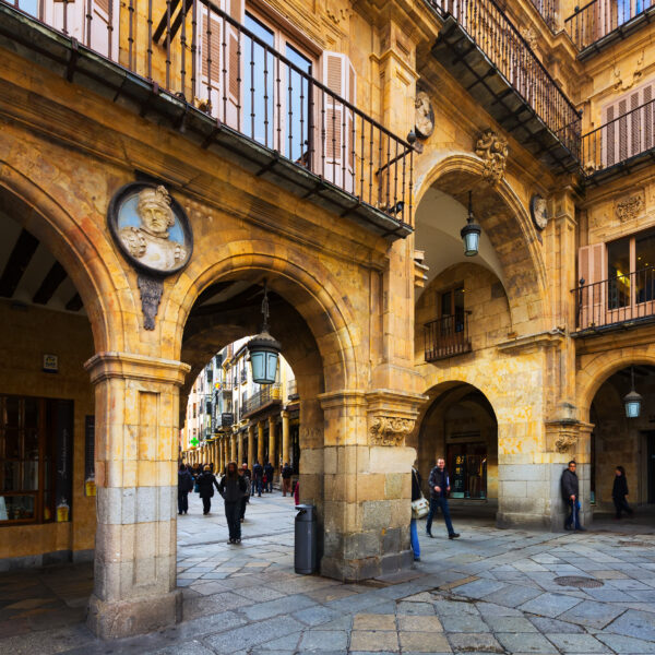 Old street in Salamanca, Spain
