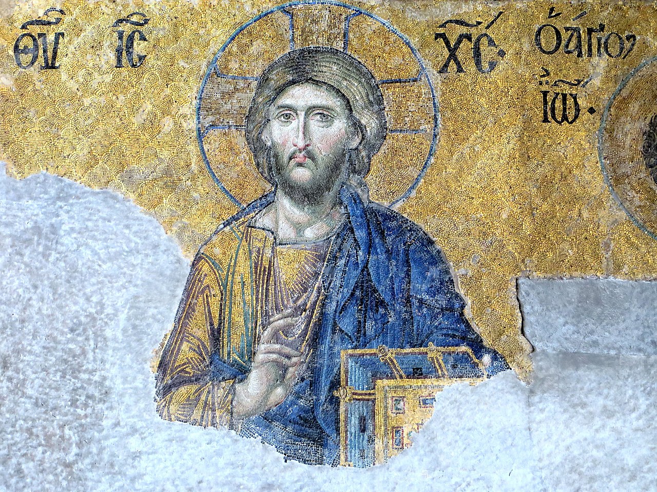The icon of JESUS in Hagia Sophia