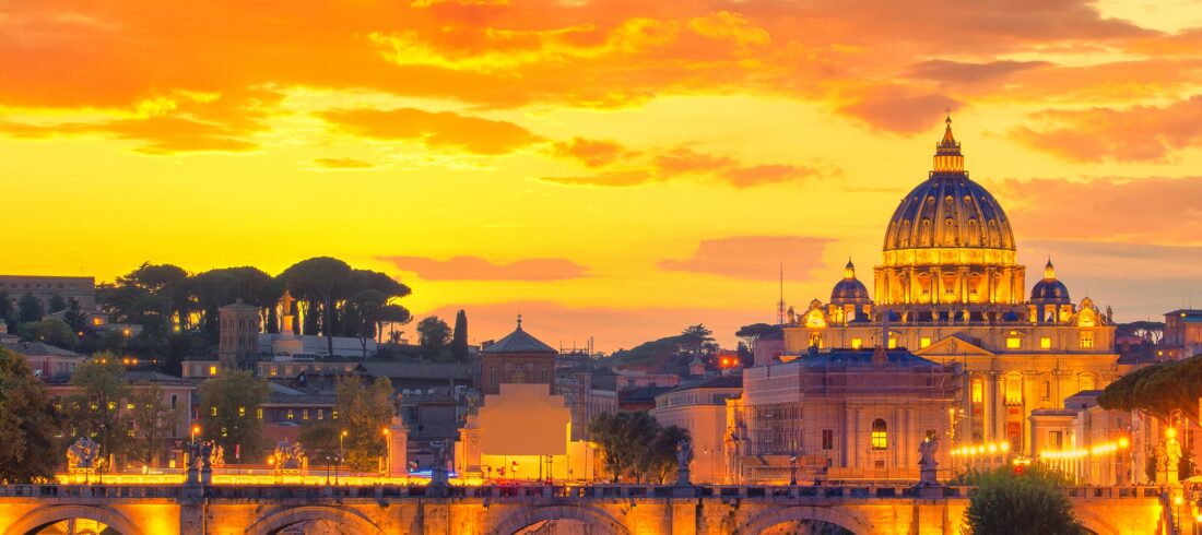 Italy Vacations 2025 / Wonderful view of St Peter Cathedral, Rome, Italy