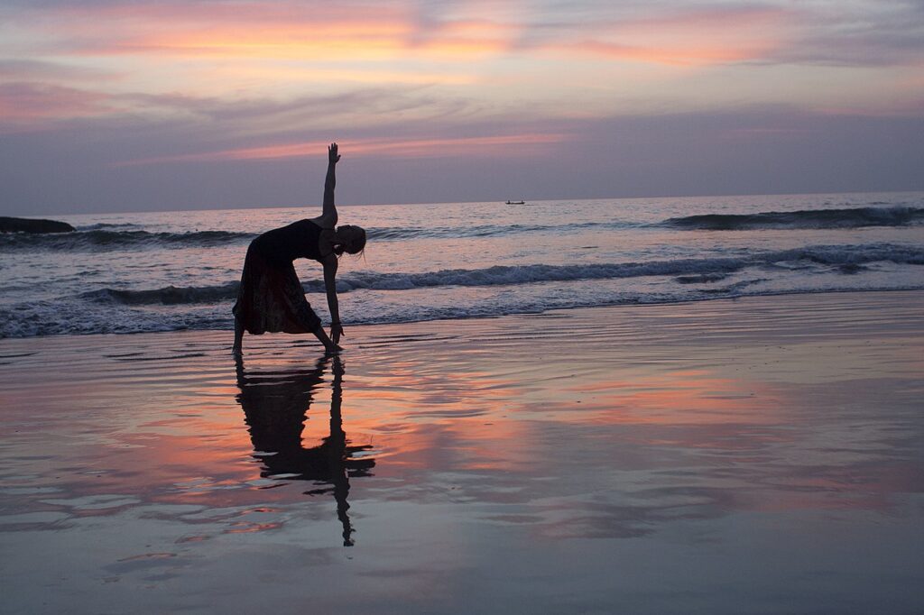 India: A Spiritual Adventure / Yoga Student at Goa beach