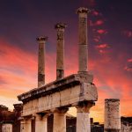 Sunset in Pompeii